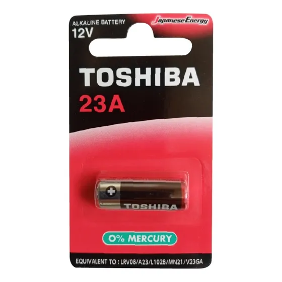 Pila 23a Toshiba Alcalina Blister 1 Unidad X 3 Blister