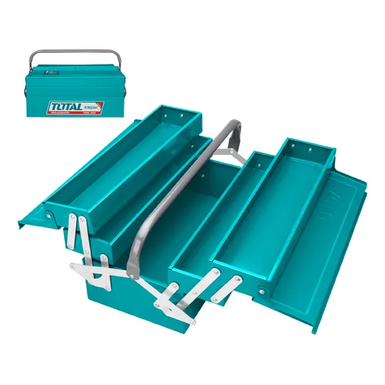 Caja De Herramientas Metálica Total 3 Capas