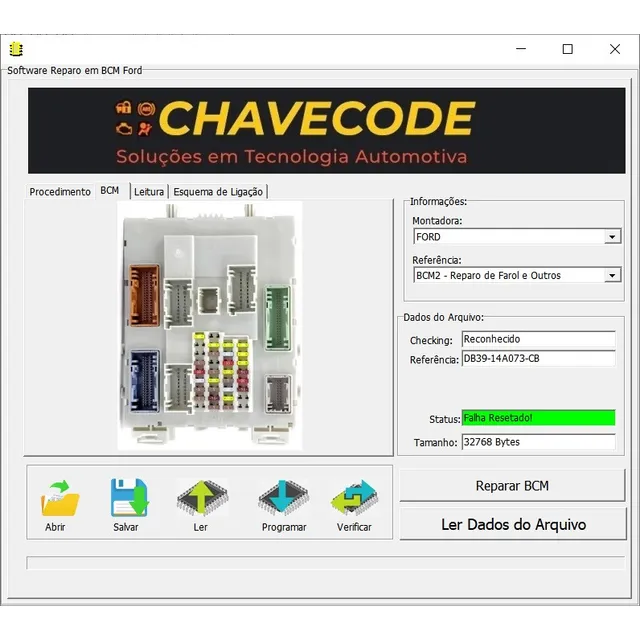 Carga Upa Reparo Modulo Bcm Ford Ranger Farois Nao Acendem