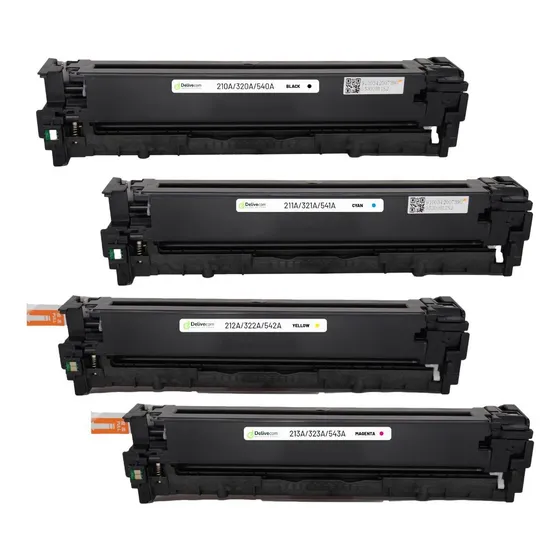 Toner Juego 4 Colores Para Hp 210a 320a 540a, 211a 212a 213a