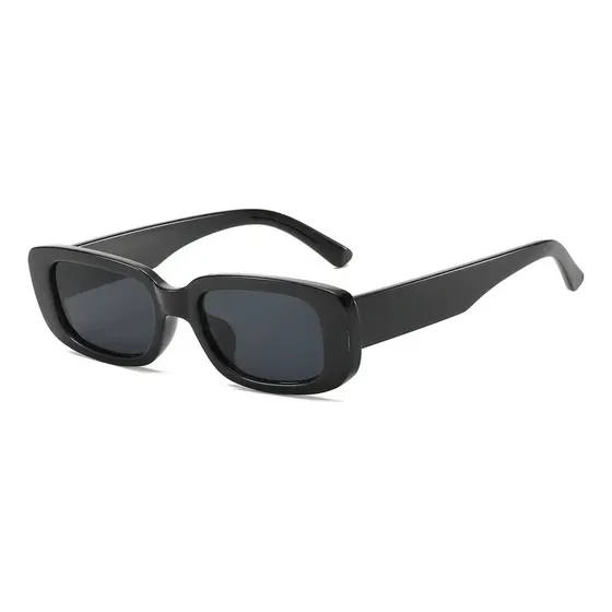 Lentes Aesthetic Retro Rectangulares Negro