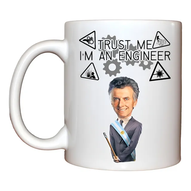 Tazas De Cerámica - Mauricio Macri -  Hay Gato Para Rato