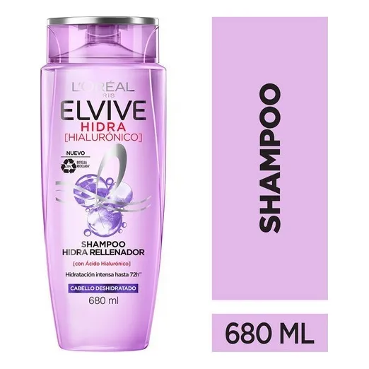 Shampoo Hidra Hialuronico L'oréal Elvive 680ml
