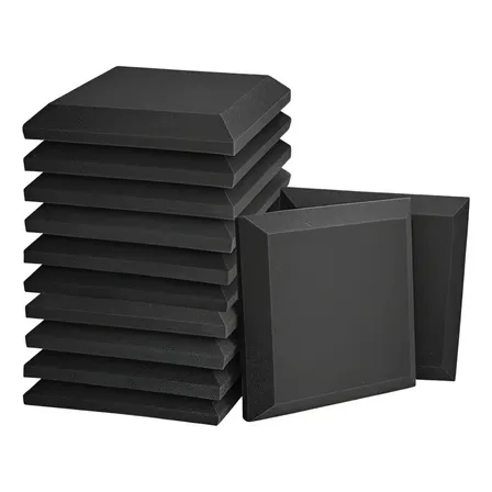 Kit 20 Placas 50 X 50 X 5 Cm Espuma Acústica Lisa Isolamento Cinza-escuro