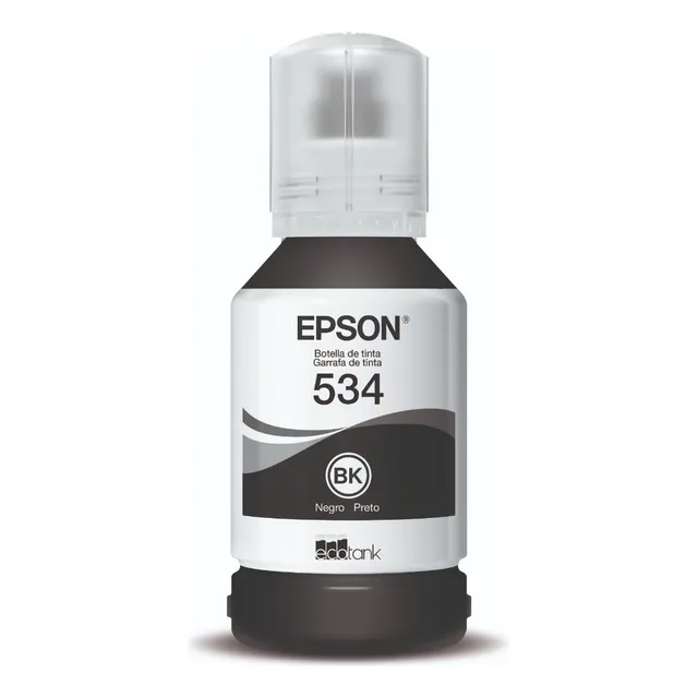 Botella De Tinta Pigmentada Epson Ecofit Color Negro T534