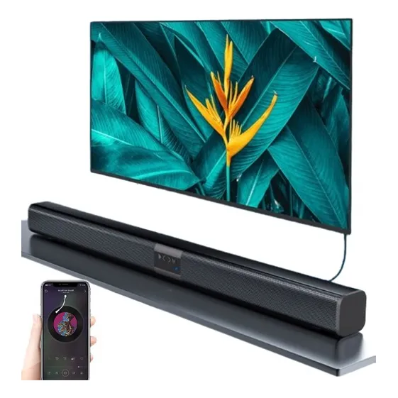 Bocina Bluetooth Barra D Sonido Para Tv Con Rca Aux Usb 80cm