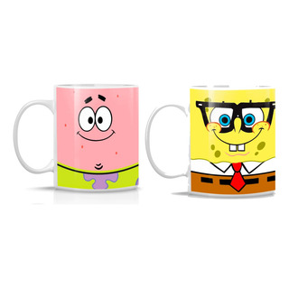 Pack 2 Tazas Bob Esponja Y Patricio Pack 2 Tazas Bob Esponja Y Patricio
