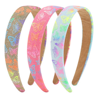 Diadema Con Lentejuelas Y Mariposas Para Niñas, Accesorio De Diadema Con Lentejuelas Y Mariposas Para Niñas, Accesorio De