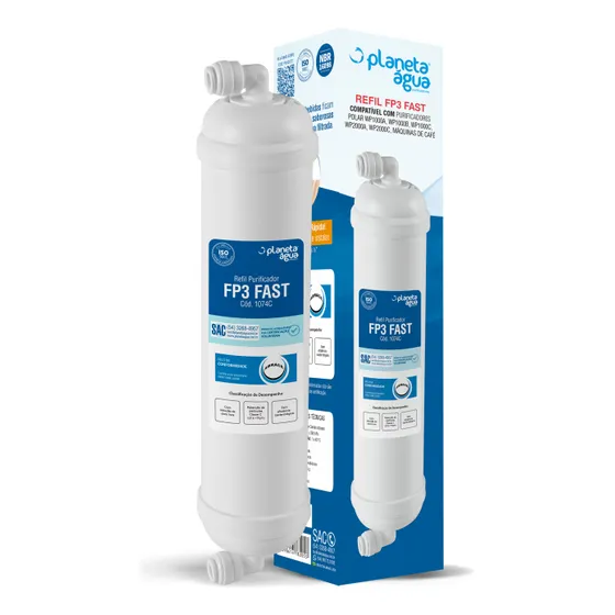 Refil Purificador Fp3 Fast - Planeta Água COMPATÍVEL Polar WP1000A, WP1000B,WP1000C
