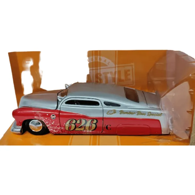 Mercury 1951 Plateado Y Rojo Bigtime Muscle
