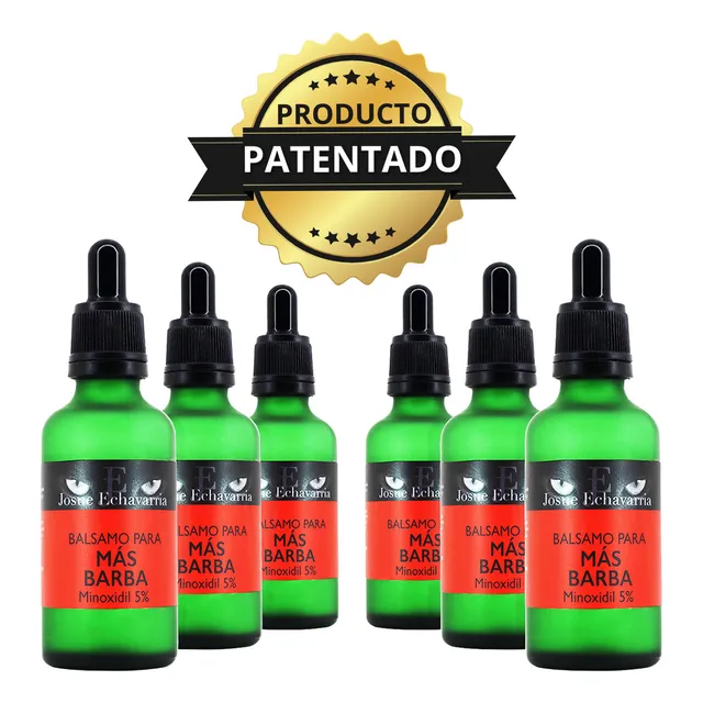 Cabello Y Barba Minoxidil 5% Con Bergamota 300 Ml 12 Meses