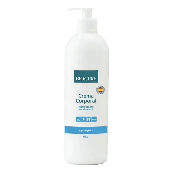 Biocure Crema Hidratante, Humectante Con Vitamina E 500 Ml