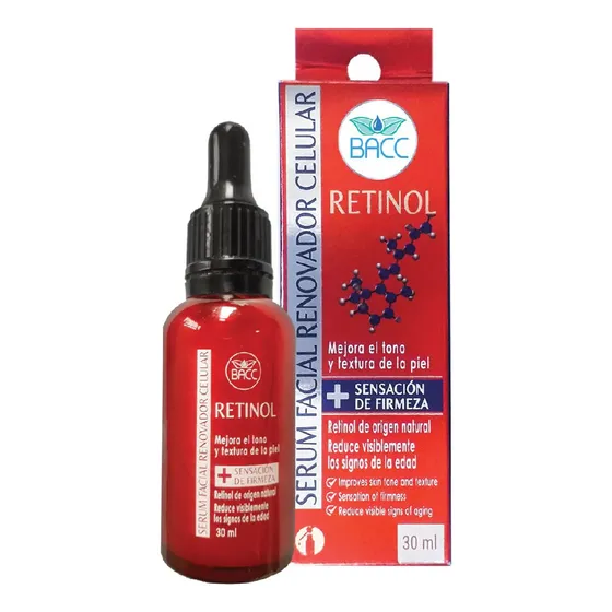 Serum Facial Renovador Celular Con Retinol Bacc Beauty
