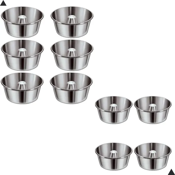 Forma Bolo Pudim Torta Suiça Brigadeirão 19cm Kit Com 10 Un