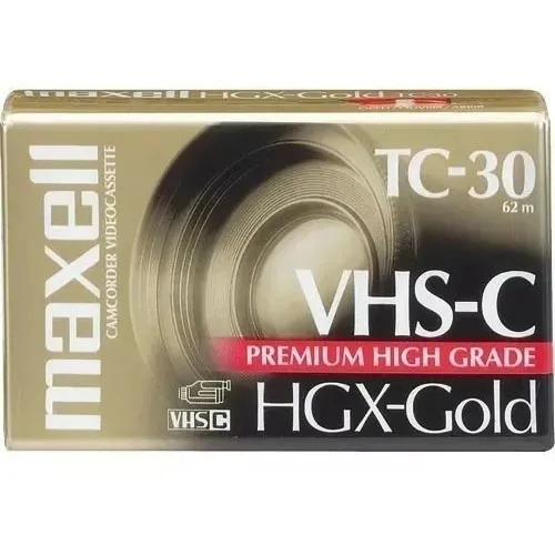 Cinta Vhs-c Sellada Maxell Hgx-gold Tc-30
