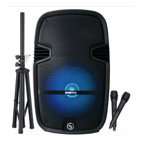 Parlante Corneta Sonivox Tws 15 Pulgadas Trípode