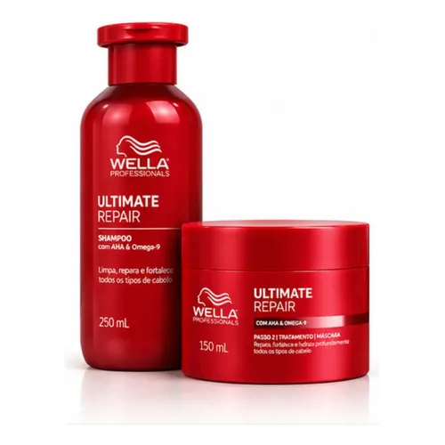 Wella Ultime Repair 95ml 3本セット Wella Ultimate Repair Kit - Sh1000ml+másc500ml+passo 3 95ml