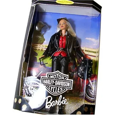 Muñeca Barbie Harley-davidson Con Moto