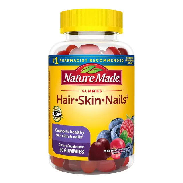 Suplemento De Cabello, Piel Y Uñas Nature Made 90 Gomitas