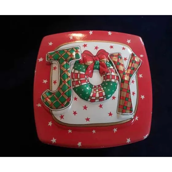 Envase Con Tapa Navideño