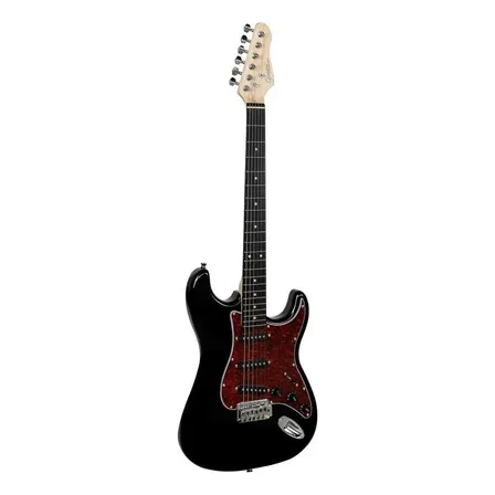 Guitarra Elétrica Giannini G-100 Standard Choupo Preta 3 Captadores Single Coil