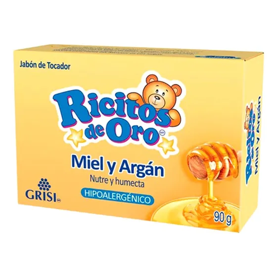 Jabón De Baño Para Bebés De Miel Y Argán Hipoalergénico 90gr