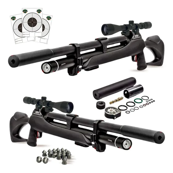  Rifle Pcp Fox M25 Cal 5,5mm/ 6.35mm + Mira Telescópica