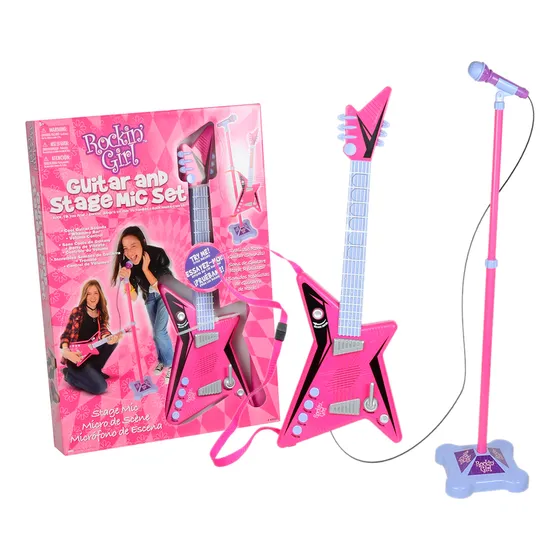 Guitarra Gafas Guitar & Mic Set 6919 Niñas Rock Star Misical