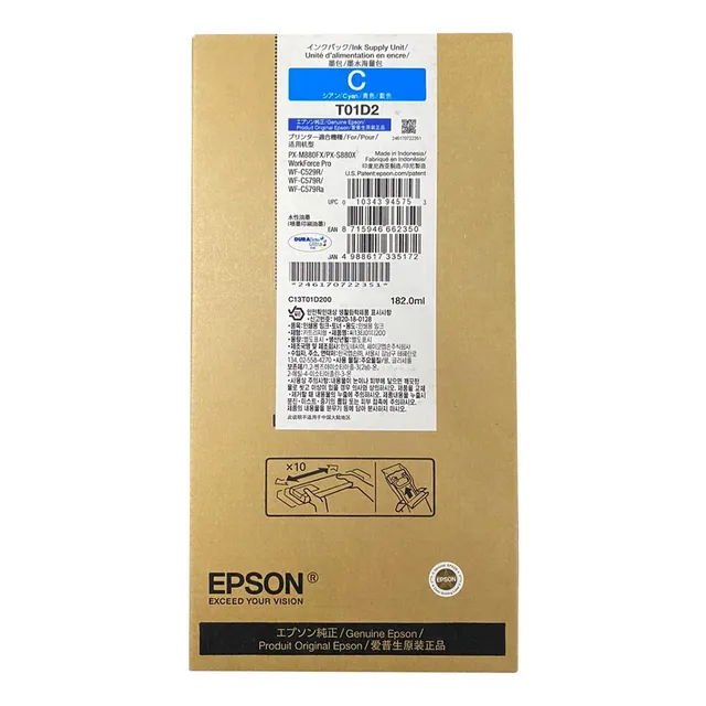 Tinta Epson T01d2 C592r/c579r Cian