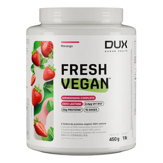 Dux Human Health Fresh Vegan Pó Morango 450g
