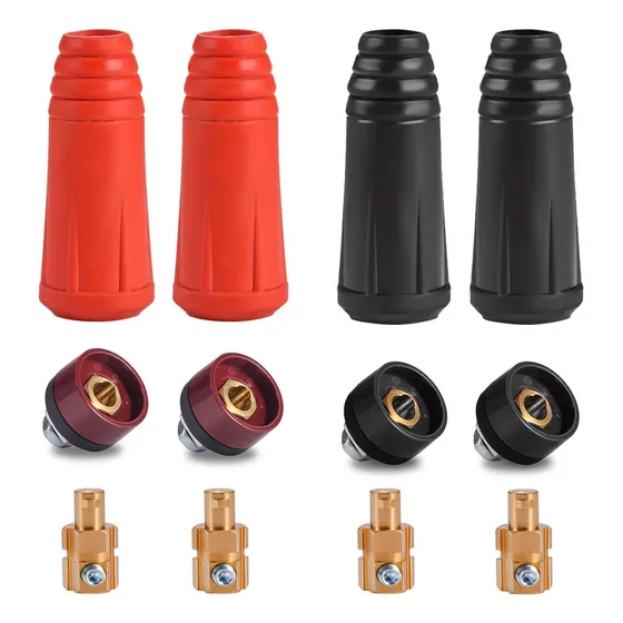 Bornes For Soldadora Inversora, Conector Rápido De 200 Amper
