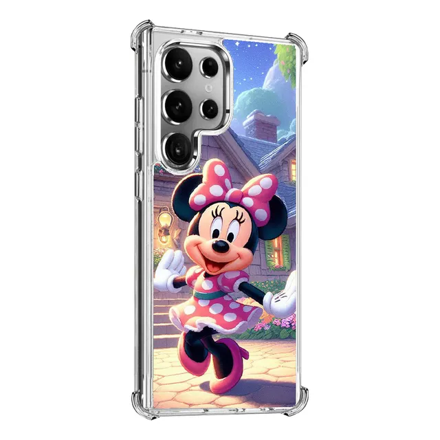 Funda Antigolpes Para Samsung Minnie Mouse Rosa