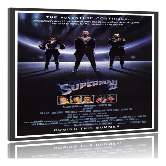 Quadro Pôster Filme Superman Ii - A Aventura Continua 60x90