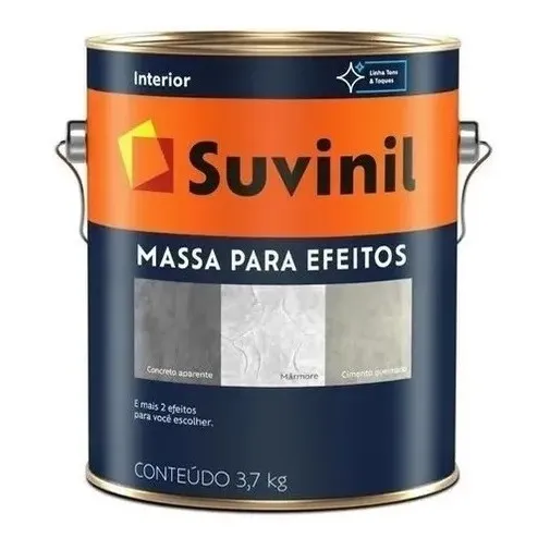Massa Para Efeitos Cimento Queimado Marmorato Suvinil 3,7kg