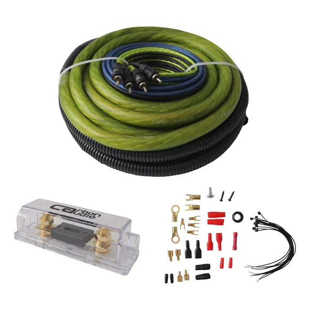 Nuevo Kit De Instalacion  Carbon Audio Calibre 0 100% Cobre 