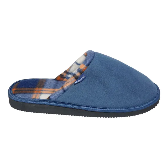 Pantufla Chinela De Abrigo Azul Piedra Hombre 