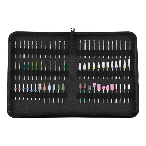 72pz Puntas Para Drill Taladro De Uñas Cerámica Brocas Pulidores Para Cutículas Limpiador Manicure Ruso Juemel