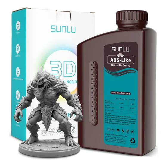 Resina 3d Tipo Abs, 1kg 405nm Uv, Mejor Resistencia Y Fuerza