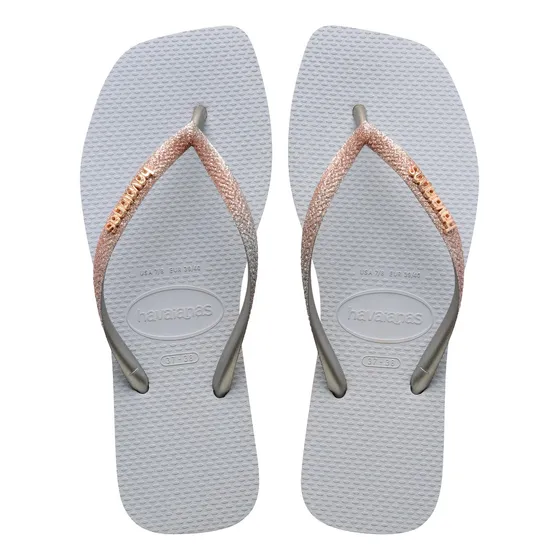 Chinelo Havaianas Feminina Slim Glitter Quadrado Várias Core