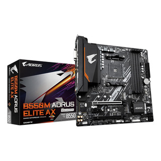Placa Madre Gigabyte B550m Aorus Elite Ax, Micro Atx, Ddr4 Placa Madre Gigabyte B550m Aorus Elite Ax, Micro Atx, Ddr4