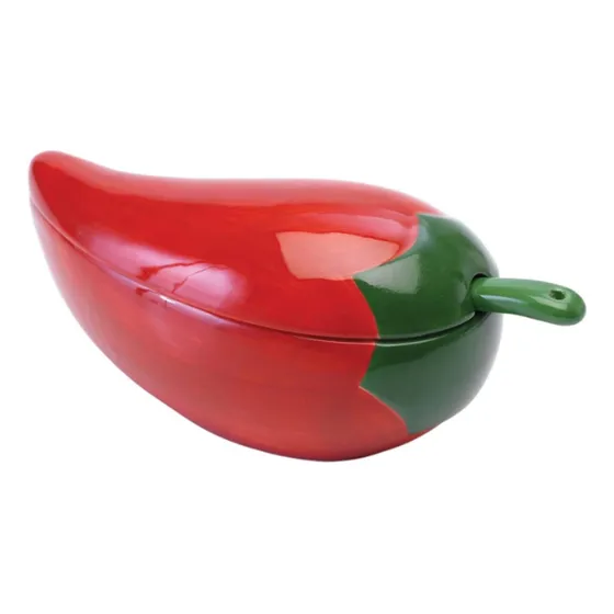 Tazon De Salsa Con Motivo De Chile