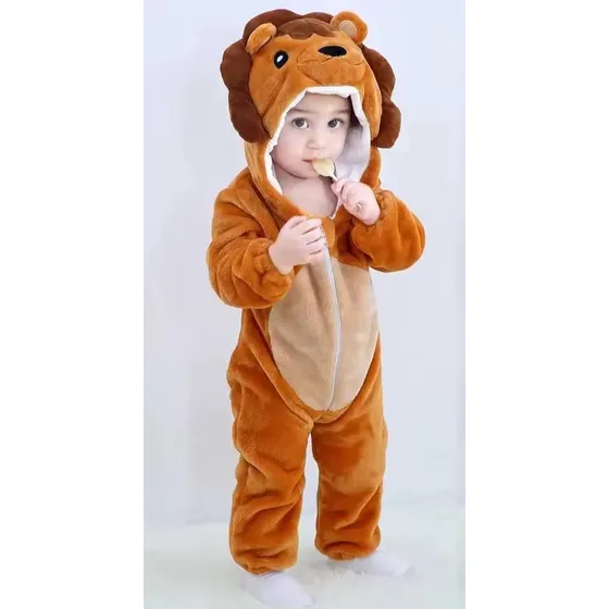 Pijama Enterito Infantil Bebe Niño Abrigo