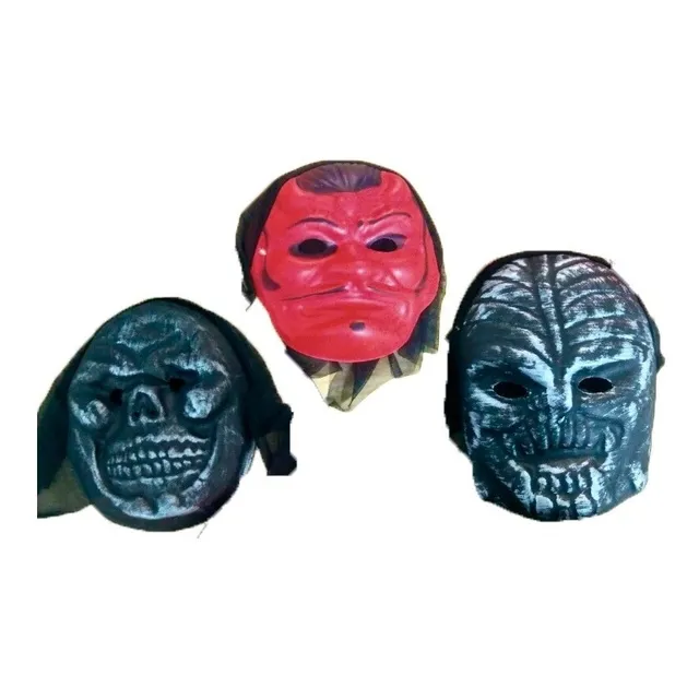 Mascara Diablo Bruja Esqueleto Super Económica Halloween