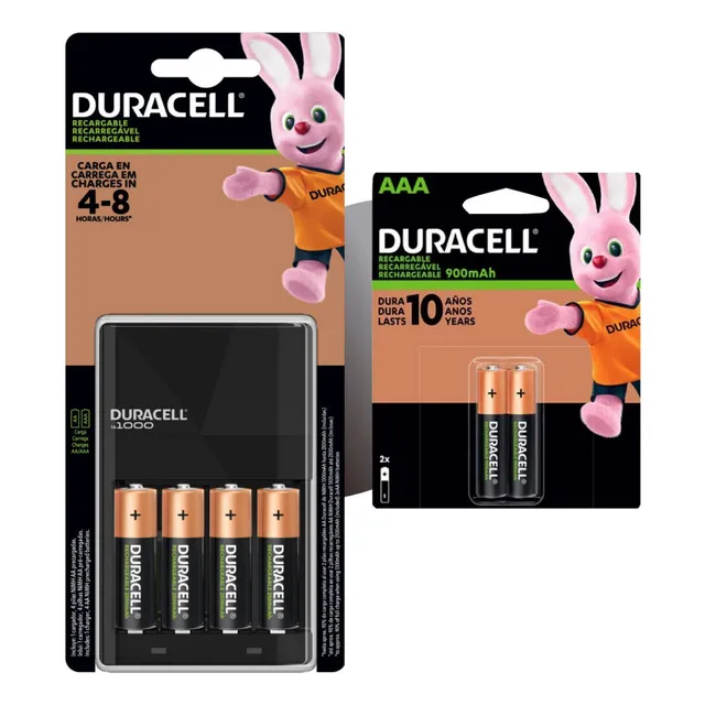 Kit Duracell Cargador Con 4 Pilas Aa + 2 Pilas Aaa