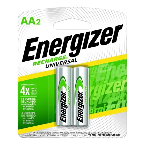 Pila Recargables Aa X2 Energizer | Cuotas sin interés