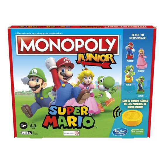 Juego De Mesa Monopoly Junior Edición Super Mario Hasbro