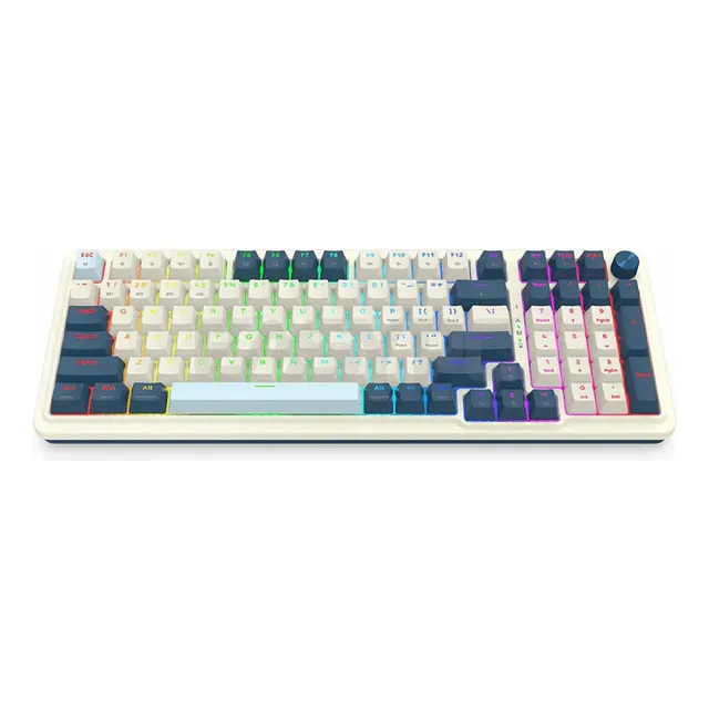 Teclado Redragon Eisa K686 Rgb Pro Wireless Blanco Inglés Idioma Inglés US