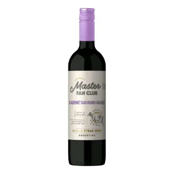 Vinho Tinto Argentino Fan Club Cabernet-Malbec 750ml The Grill Master