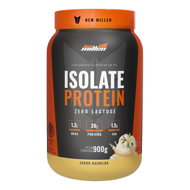 Isolate Protein 900g New Millen Iron Man Sabor Baunilha