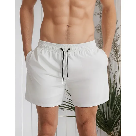 Z Calção De Banho Masculina De Verão Bañador Com Forro De